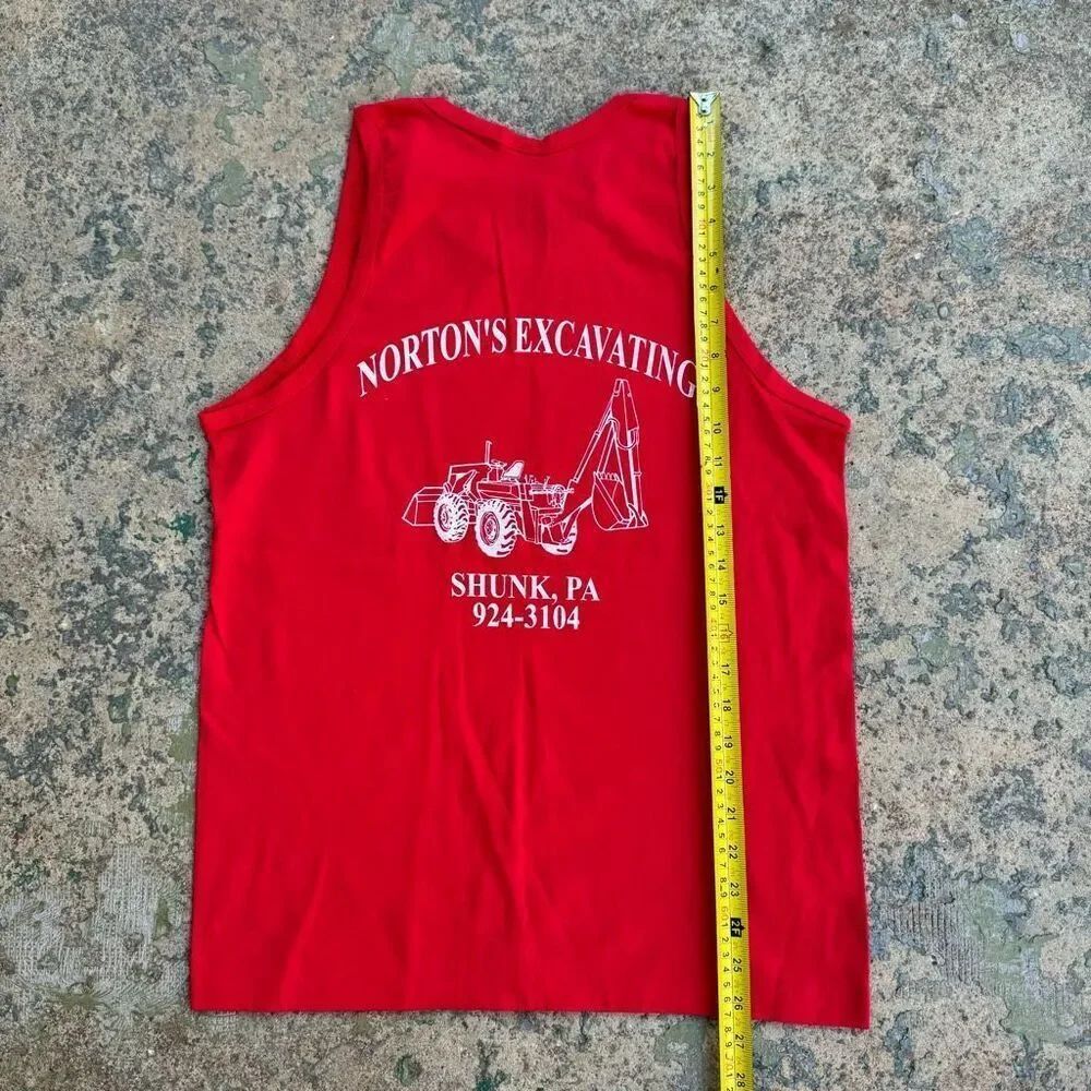90’s Norton’s Excavating Single Stitch Vintage Tank Top